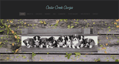 Desktop Screenshot of cedarcreekcorgis.com