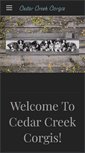 Mobile Screenshot of cedarcreekcorgis.com